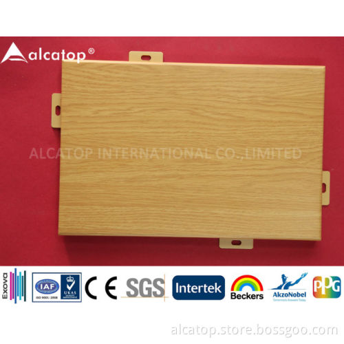 PVDF Coating Aluminum Panel with Wooden Texture
